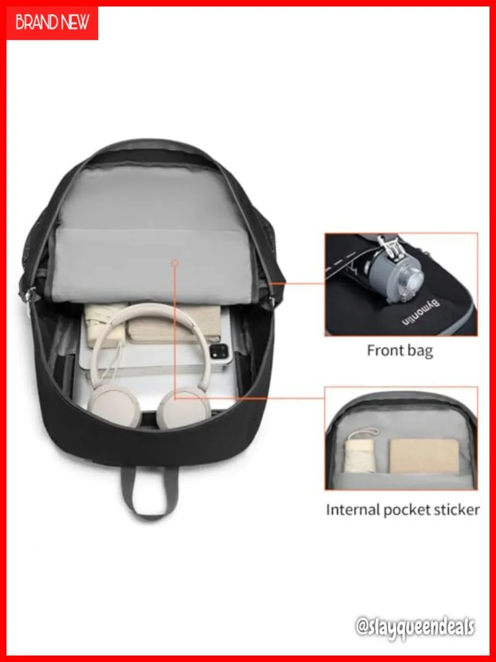 Lightweight Packable 35L Daypack Backpack with Hydration Bladder Pocket